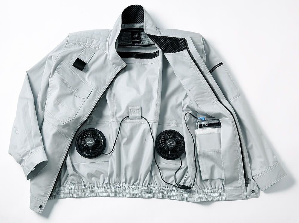 ファンとバッテリーをセットした状態