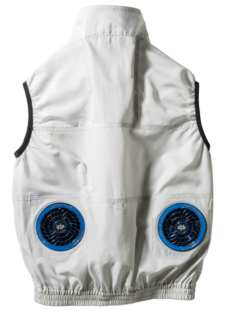 背中ウエスト後ろのファン取り付け部分