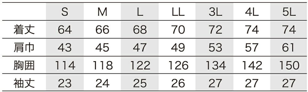 サイズ表