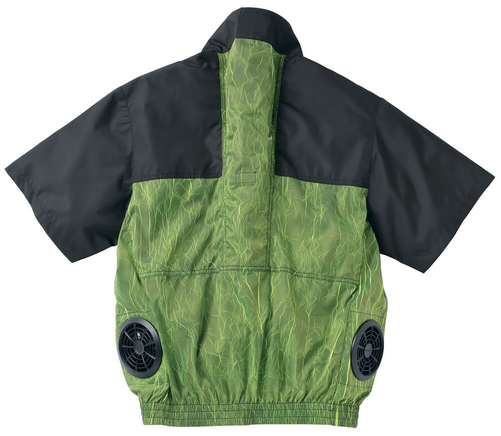 空調服・半袖ブルゾン・イエローの背中