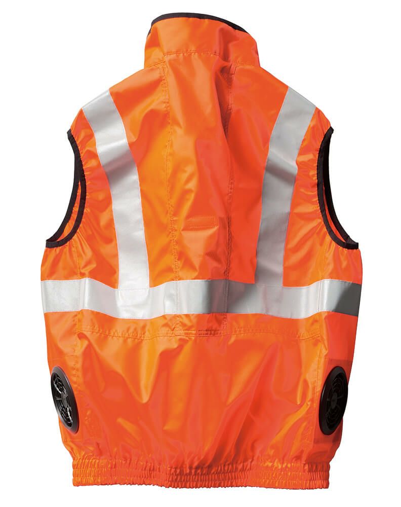 空調服オレンジの背中