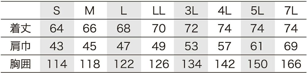 サイズ表