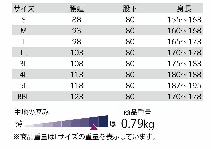 サイズ表