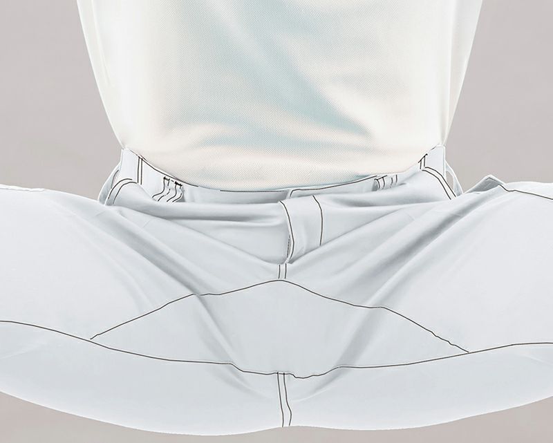 股割り仕様<br>しゃがんでの作業をつっぱらずに快適に