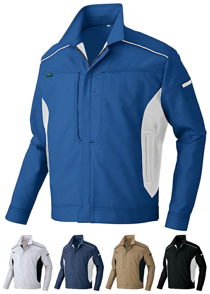 NEWエコT:Cストレッチ・長袖ブルゾン（男女兼用）[AZ-3501]