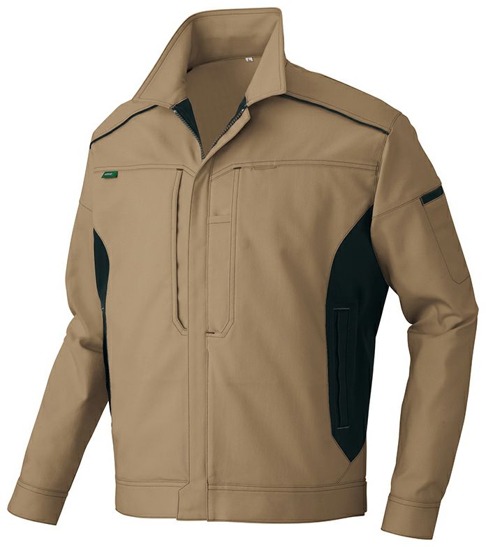 カーキ×ブラック