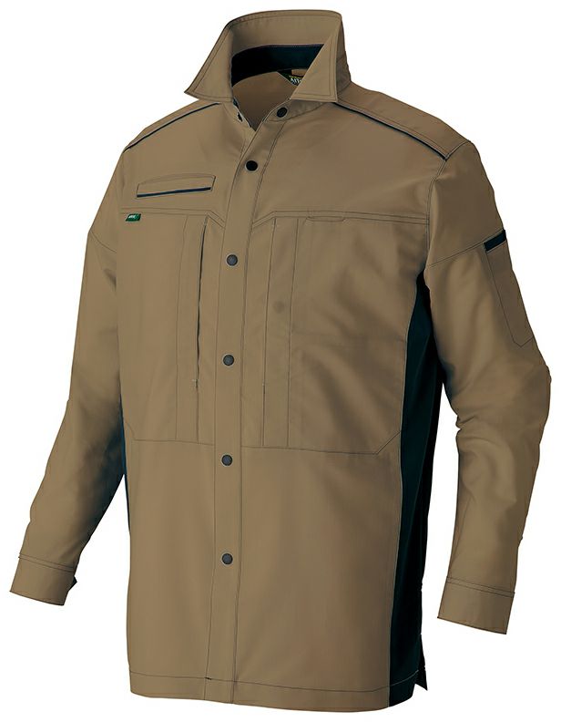 カーキ×ブラック