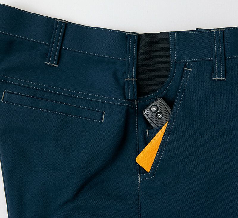 ダブルポケット<br>ポケット内に便利に使えるサブポケットを装備。