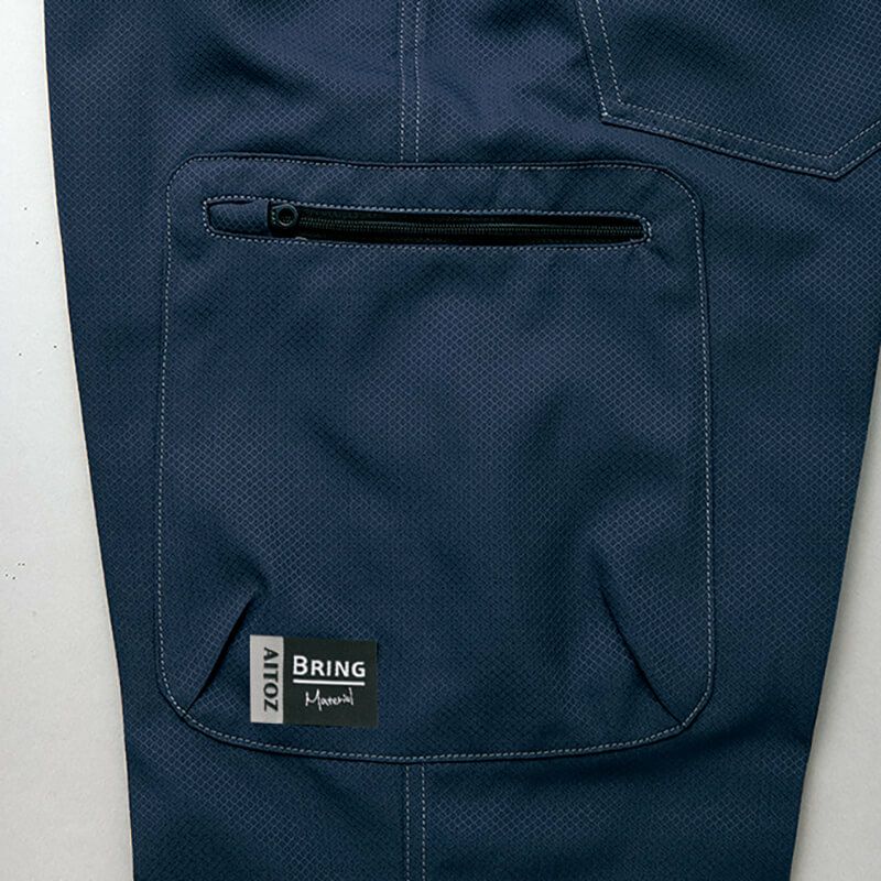 左・ファスナー付カーゴポケット