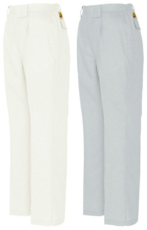 超制電（IEC61340-5-1適合）・レディースシャーリングパンツ（1タック） [AZ-6413]