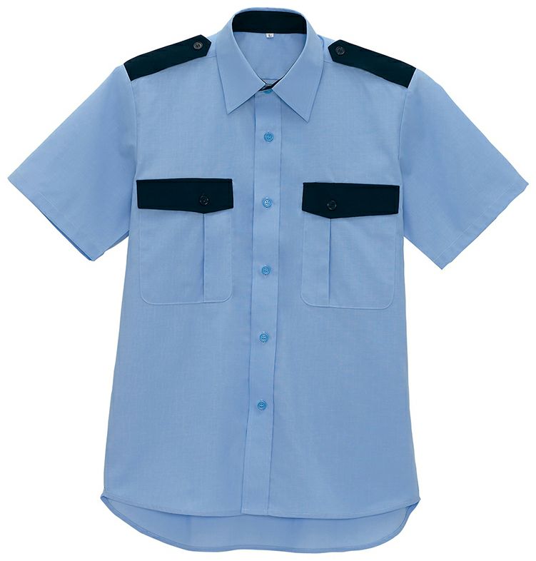 警備服・半袖シャツ [AZ-67036]<br>ライトサックス