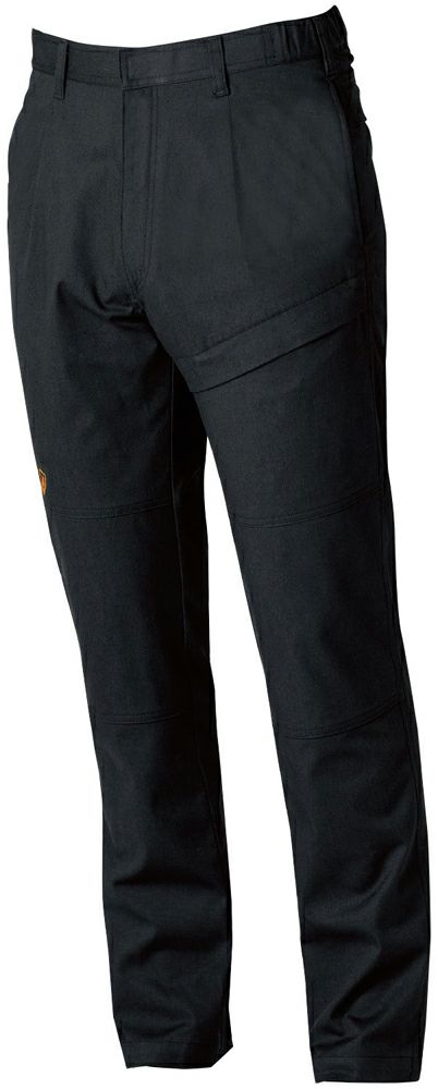 [6042シリーズ]難燃・防炎作業服 カーゴパンツ（難燃・防炎・ワンタック・脇ゴム） [SOWA-6042-08]<br>ブラック
