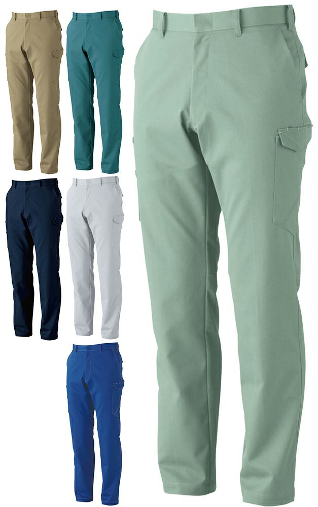 [3002シリーズ]カーゴパンツ（ノータック）（ストレッチ）（消臭デオドラントテープ付） [SOWA-3002-08]