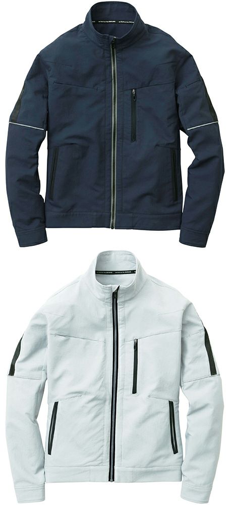 [8012シリーズ]長袖ブルゾン（制電）（ストレッチ）（消臭テープ）（日本製生地） [SOWA-8012-10]
