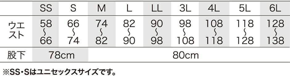 サイズ表