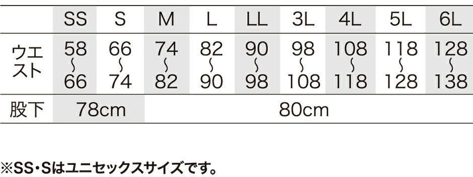 サイズ表