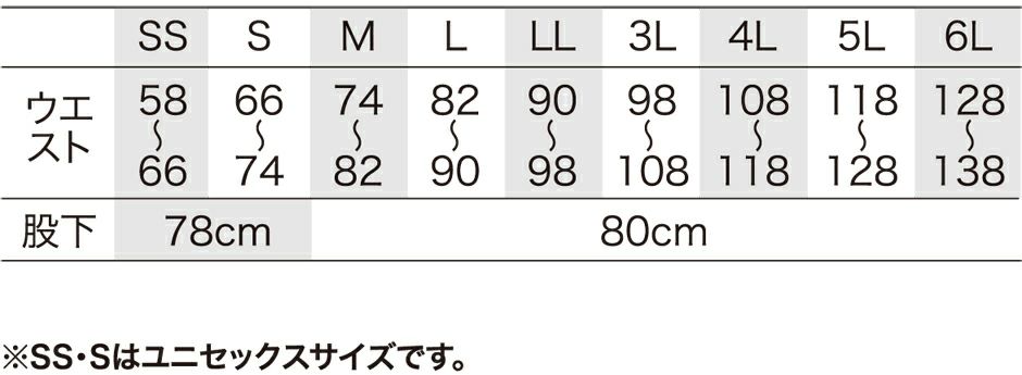 サイズ表