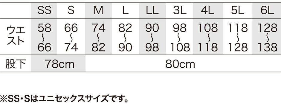サイズ表